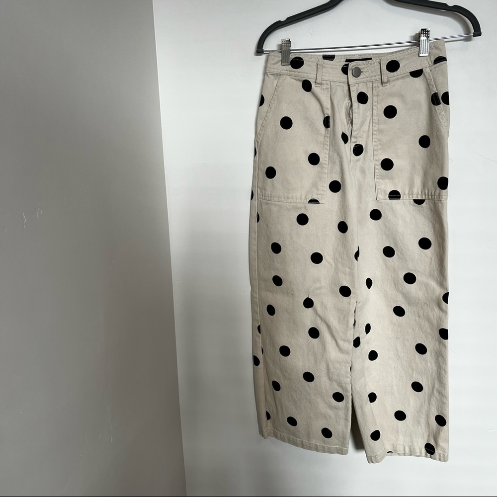 Cropped Polka Dot Pants